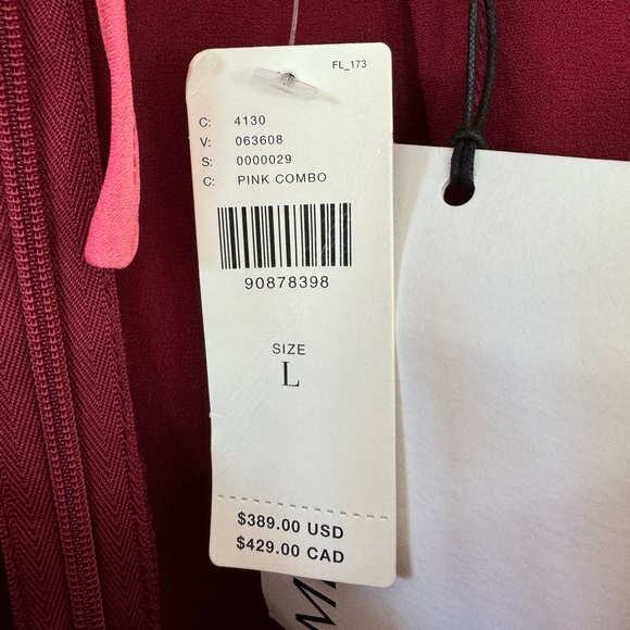 NWT Anthropologie Misha Ramira V-neck Cutout Midi Dress Red Satin Size L Large - Picture 15 of 16